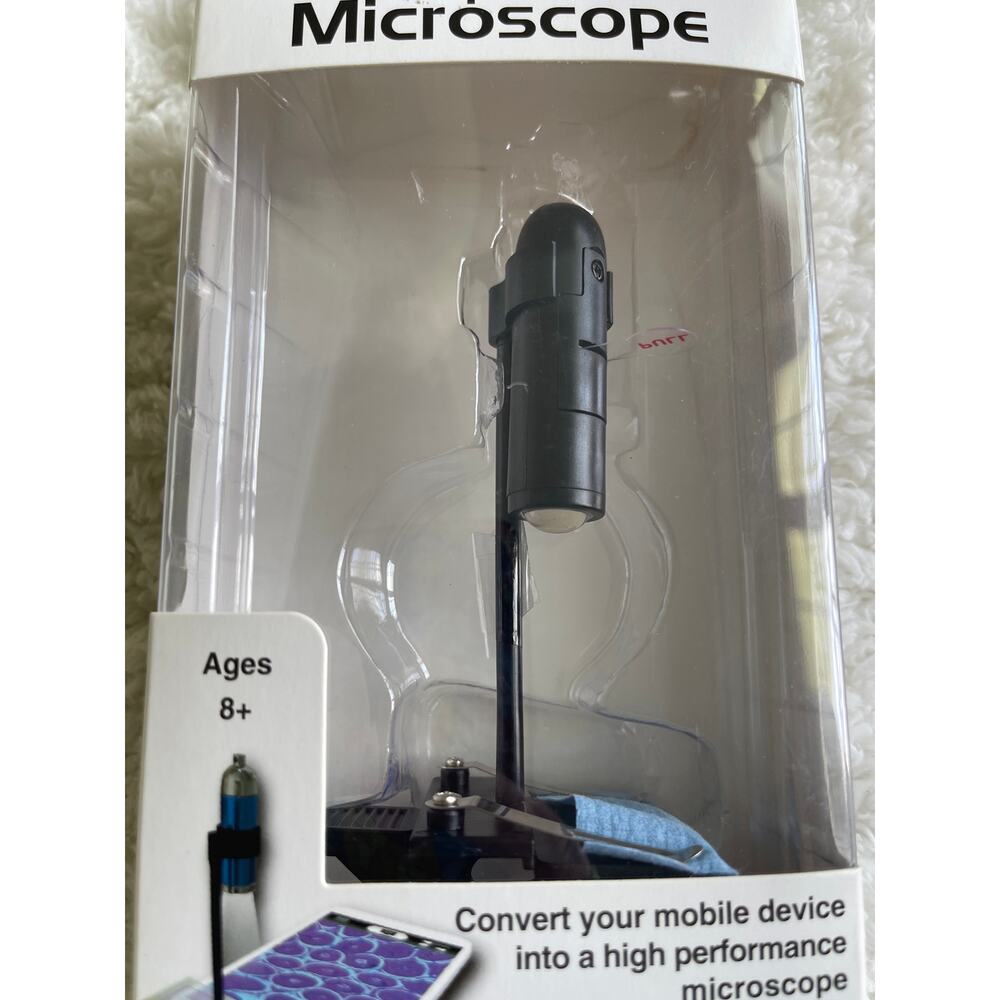 ScienceWiz Clip On Microscope Mobile Device Into High Performance Single Lens - Picture 5 of 10